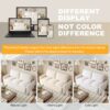 Pull Out Sofa Bed, 3 Seat Convertible Sleeper Sofa With 2 In 1 Pillow And Blanket Set Multifunctional Velvet Loveseat Bed - Beige - Image 16