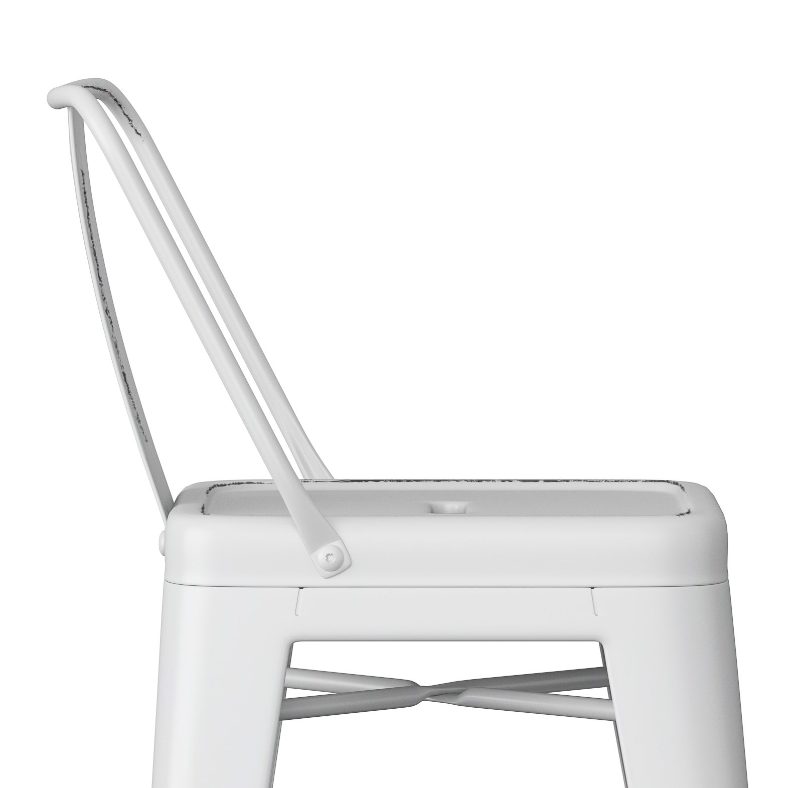 Rayne - Metal Counter Height Stool (Set of 2) - Distressed White - Image 7