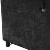 Contemporary Loveseat Sofa Bed Sleeper With Reversible Backrest Side Pockets USB Ports Phone Holder Chenille - Black - Image 26