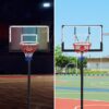 Portable Basketball Hoop Basketball System 4.76-10Ft Height Adjustable For Youth Adults LED Basketball Hoop Lights, Colorful Lights, Waterproof, Super Bright To Play At Night Outdoors, Good Gift For Kid - Black - Image 11