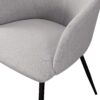 Contemporary Upholstered Woven- Dining Chairs - Fog Gray - Image 3
