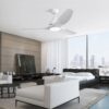 Modern Ceiling Fan With 22W Led Light, 3 ABS Fan Blades Dc Motor Ceiling Fan For Indoor - White - Image 7
