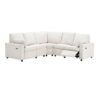 Power Recliner Sectional Sofa Home Theater Reclining Sofa With Two USB Ports, Two Storage Drawers For Living Room - Beige - Image 11