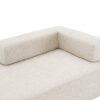 Special Shaped Frame For Oversized Modular U Shaped Sectional Floor Couch, Convertible Compressed Couch Spacious Foam Filled Sofa - Beige - Image 2