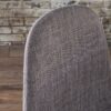 Mid Century Modern Fabric Upholstered Dining Chairs (Set of 2) - Light Gray Dark / Walnut - Image 6
