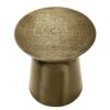 Drum Accent Side Table, Durable Construction, Contemporary & Modern - Gold - Image 2