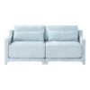Elegant 2 Seater Sofa With Ergonomic Design And Lumbar Pillows - Sky Blue - Image 15