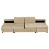 Versatile Sofa Bed Modular Sofa Free Combined Sofa With 2 Storage Racks - Brown - Image 13