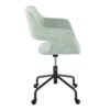 Margarite - Contemporary Adjustable Office Chair - Black / Light Green - Image 2