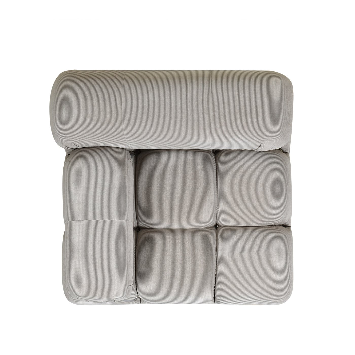 Marcel - Bubble Modular Modern Lounge Arm Chair - Pebble / Gray - Image 10