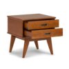 Draper - Mid Century Side Table - Teak Brown - Image 2