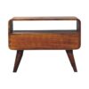 Mini Curved Media Unit - Chestnut - Image 5