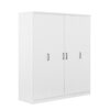 4 Door Wardrobe With 1 Drawer - White - Image 18