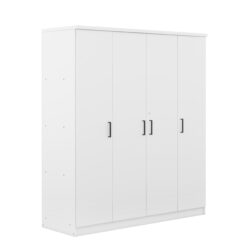 4 Door Wardrobe With 1 Drawer - White