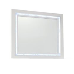 Skye - Marble Mirror - White
