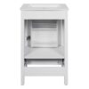 20" Bathroom Vanity With Sink, Soft Close Drawers, Door Organizer, Divider Drawer, Adjustable Foot Pads - White - Image 15