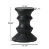 Side Table Modern Concrete Accent Piece - Black - Image 3