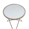 Valora - Glass Top End Table - Champagne - Image 2