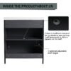 Modern 30" Freestanding Bathroom Vanity With Resin Sink & Soft Close Cabinet Doors - Light Coffee - Image 8