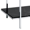 Angwin - Mirrored Faux Marble Console Table - Multi - Image 4