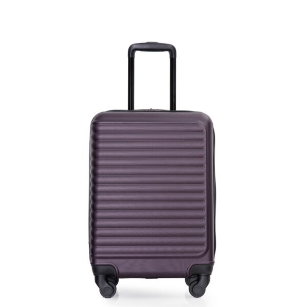 20" Carry On Luggage Lightweight Suitcase, Spinner Wheels - Purple
