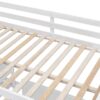 Full Over Full Bunk Bed With Desk - White - Image 9