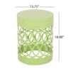 Outdoor Metal End Table Large - Green - Image 3