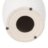 Glazed Ceramic Drum Stool Indoor / Outdoor Side Table Ceramic - White - Image 16
