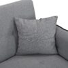 Folding Ottoman Sofa Bed With Stereo - Gray Fabric - Image 13