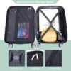 2 Piece Luggage Set With Spinner Wheels, Lightweight Suitcase (20 / 14) - Olive Green - Image 7