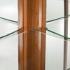 6 Shelf Corner Curio Display Cabinet With Lights, Mirrors And Adjustable Shelves (E26 Light Bulb Not Included) - Oak - Image 12