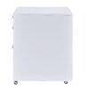 Coleen - High Gloss File Cabinet - White / Chrome - Image 3