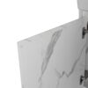 Minimalist Wall Mounted Bathroom Vanity With Ceramic Sink And Storage Cabinet - Carrara White - Image 17