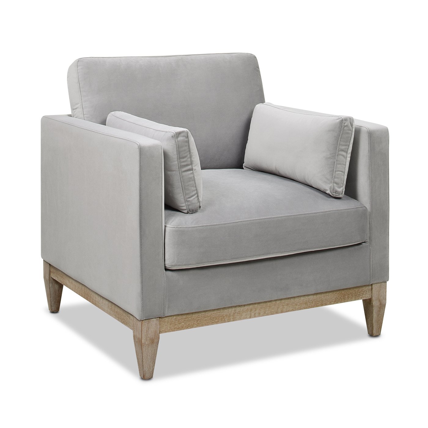 Knox - Modern Farmhouse Arm Chair - Opal Gray - Image 9