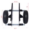 Heavy Duty 600Lb Panel Dolly With 10In. Pneumatic Wheels Alloy Steel - Black - Image 3