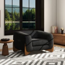Alpine - Sherpa Arm Chair - Ebony Black