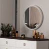 Carena - Round Mirror - Gray - Image 5