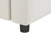 Modern Modular Sectional Oversized 4 Seat Couch Set With 4 Pillows, Minimalist Style Wide Seat Comfy Sofa - Cream - Image 4