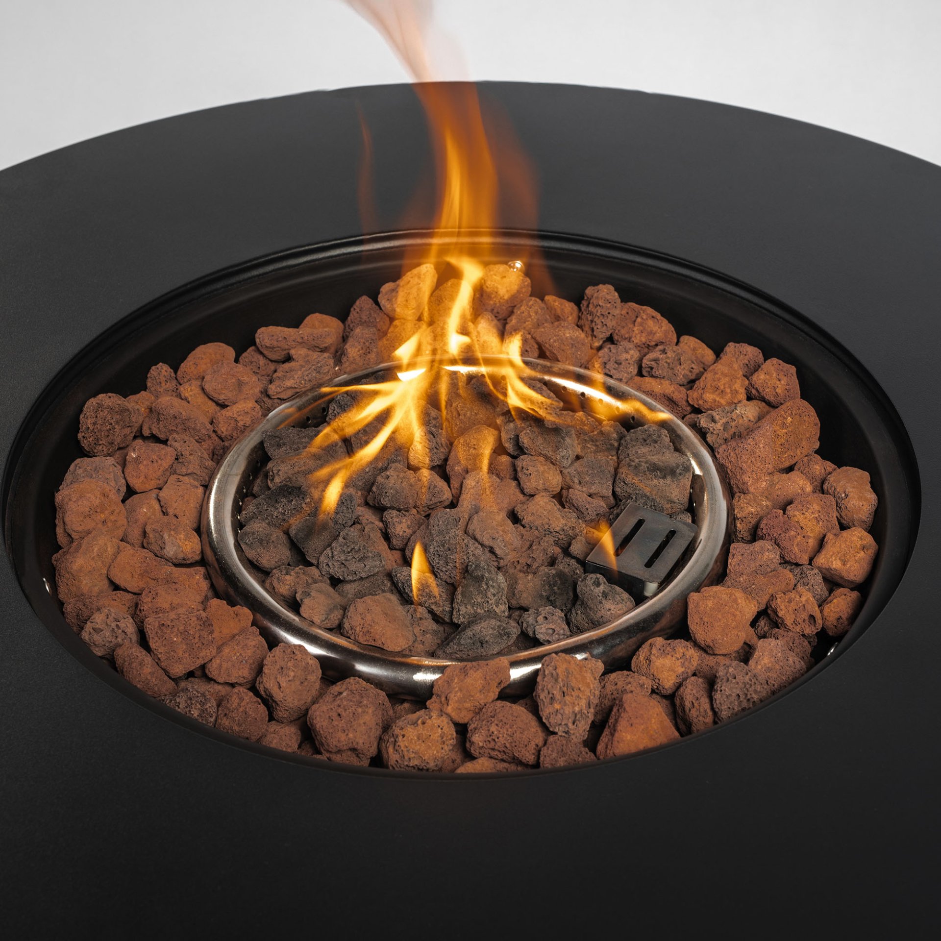 30" Propane Round Fire Table 40000Btu Propane Fire Pit Table - Black - Image 8