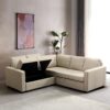 Sectional Sofa Bed - Beige - Image 7