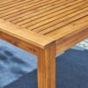 Outdoor Expandable Dining Table With Square Legs - Natural - Image 10