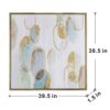 Modern Oil Painting, Square Framed Wall Art For Living Room Dining Room - Multicolor - Image 8