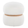 Cinch - Contemporary Pouf Ottoman - Cream / Natural - Image 2