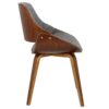 Fabrizzi - Mid-Century Modern Dining / Chair (Set of 2) - Walnut / Gray - Image 3