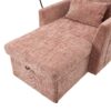 Multifunctional Lazy Person Sofa Recliner With Storage Backrest And Cell Phone Bracket For Living Room And Bedroom - Pink - Image 23