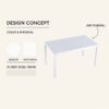 2 Pack Lounge Chair Set With Folding Square Table - Pale Green / White - Image 9
