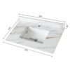 Elegant Vanity Top With Undermount Sink And Backsplash - White Carrara Marble - Image 3