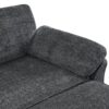 Free Combination Modular Convertible Sectional Sofa Bed Set, 4 Seat Upholstered Sleeper Corner Couch, Deep Seat Loveseat With Ottoman - Gray - Image 10