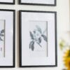 Botanical Wall Art Prints, Home Decor For Living Room Dining Room, Bedroom, Hallway (Set of 4) - White / Black - Image 12