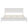King Platform Bed With Slat Headboard - White - Image 5
